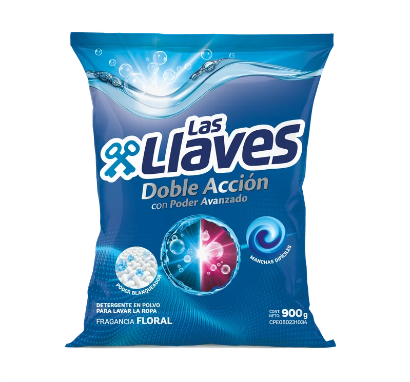 LAS LLAVES DETERGENTE FLORAL 900 GX10Uds.