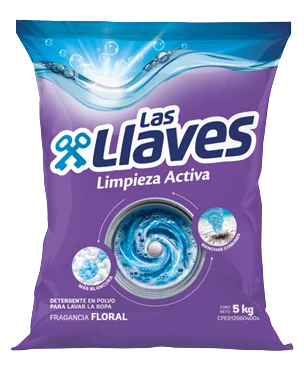LAS LLAVES DET. L.ACTIVA FLORAL 5 KGX4Uds.
