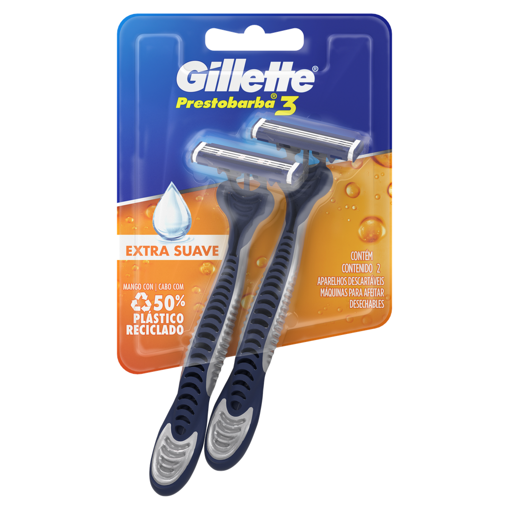 GILLETTE BLISTER PB3X2UN MASC 23 G x 72 Uds.