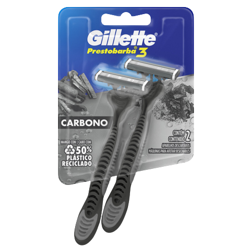 GILLETTE BLISTER PB3 CARBONX2 24 G x 72 Uds.