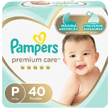 PAMPERS PAÑALES PREMIUM CARE PEQ 732 G x 4 Uds.