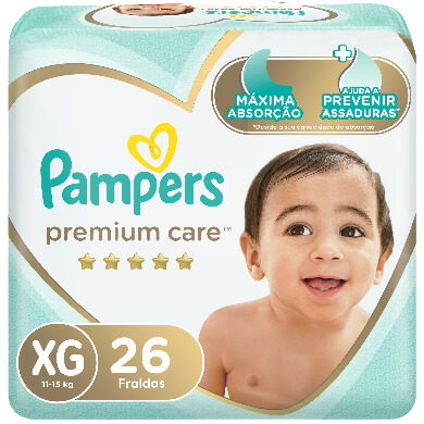 PAMPERS PAÑALES PREMIUM CARE XGD 729 G x 8 Uds.