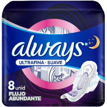 ALWAYS TOALLAS ULT SUAVE NOCHE 43 G x 24 Uds.