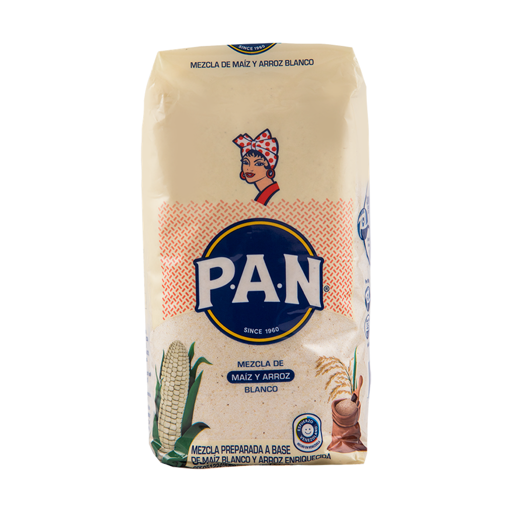 HARINA MEZCLA MAIZ BLANCO Y ARROZ 1 KG x 20 Uds BOPP 20 (E)