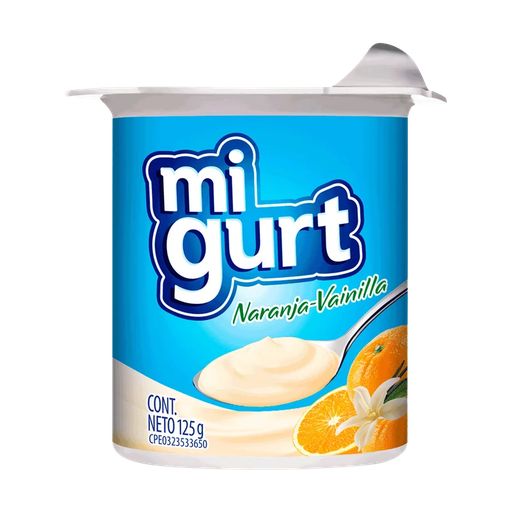 [Y070] YOGURT FRUTA NARANJA-V 125 G x 24 Uds.