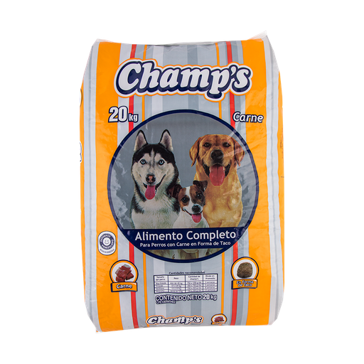 [M029] CHAMPS PERRO CARNE TACO 20 KG x 1 Uds.
