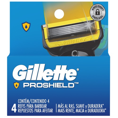 [80751663] GILLETTE F5 PROSHIELD CARTX4 9 G x 10 Uds.