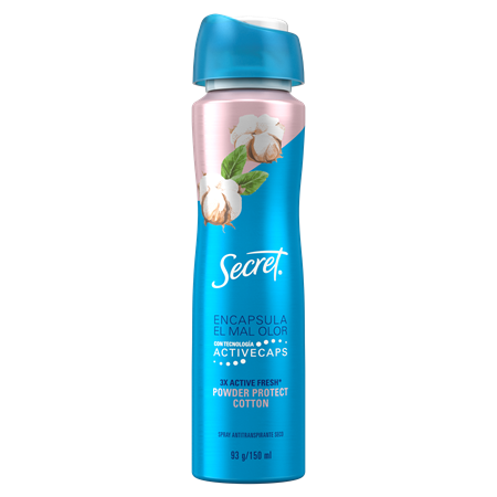 [80679843] SECRET SPRAY POWDPROT COTTON 93G x 12 Uds.