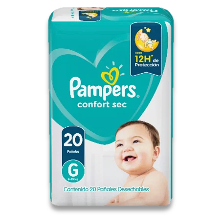 [80348037] PAMPERS PAÑALES CONFORT SEC G 463 G x 8 Uds.