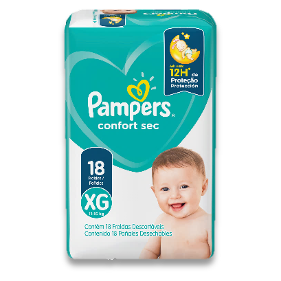 [80348010] PAMPERS PAÑALES CONFORT SEC XG 451 G x 8 Uds.