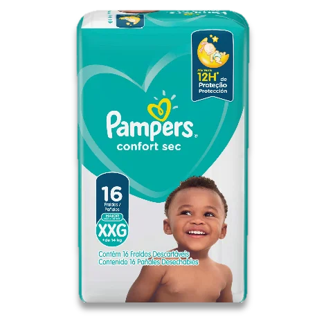 [80347948] PAMPERS PAÑALES CONFORT SEC XXG 432 G x 8 Uds.