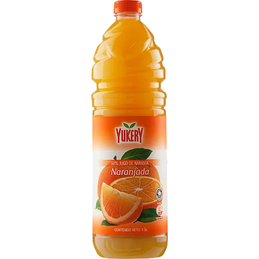 [1015931] YUKERY NARANJA PET 1.5 L x 6 Uds.